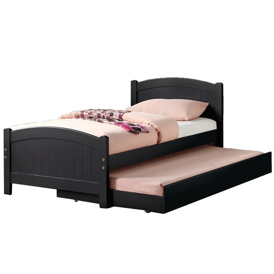 Amaryllis Twin Bed with Trundle Black